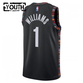Dres Brooklyn Nets Ziaire Williams Nike 2025-26 City Edition Crno Swingman - Dječji